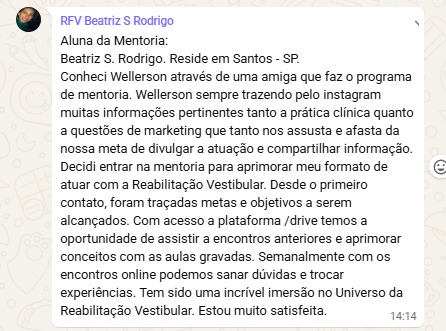 Print depoimento — Dra. Beatriz S. Rodrigo