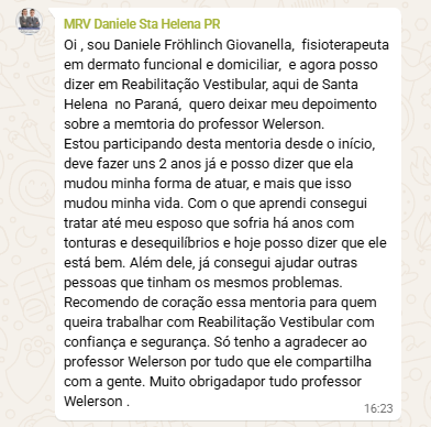 Print depoimento — Dra. Daniele Frohlinch Giovanella